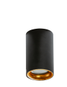 Azzardo EIGER IP54 BK/GO Lampa Natynkowa IP54 Czarny/Złoty AZ4261