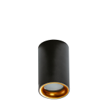 Lampy sufitowe łazienkowe - Azzardo EIGER IP54 BK/GO Lampa Natynkowa IP54 Czarny/Złoty AZ4261 - product 3