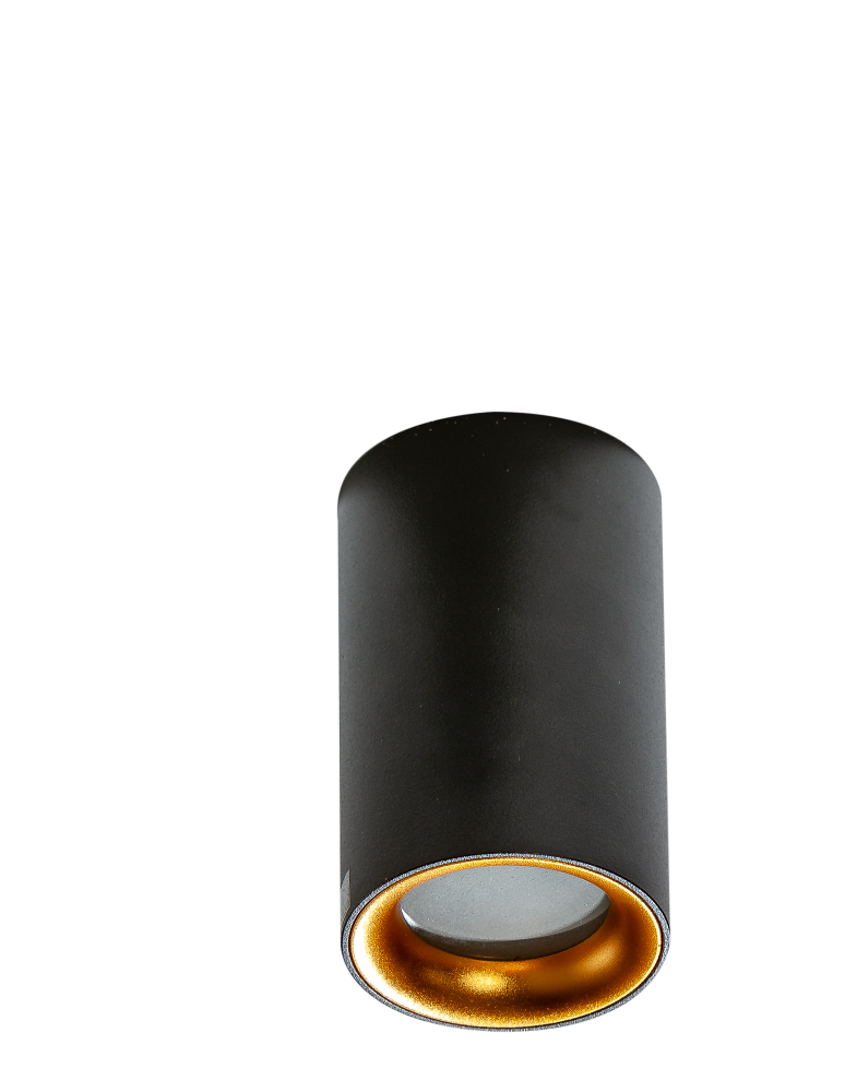 Azzardo EIGER IP54 BK/GO Lampa Natynkowa IP54 Czarny/Złoty AZ4261