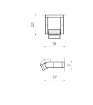 Azzardo FRAME WALL BK Lampa Ścienna/Kinkiet IP65 Czarny Mat AZ4308 Azzardo FRAME WALL BK Lampa Ścienna/Kinkiet IP65 Czarny Mat AZ4308