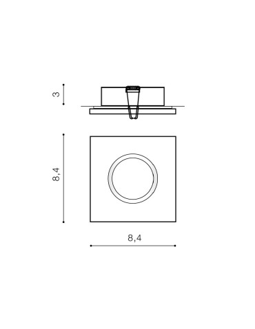Azzardo IKA S IP65 DGR Lampa Podtynkowa IP65 Ciemny Szary AZ4231 - produkt 2