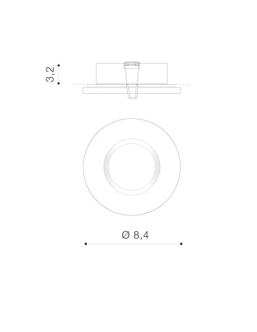 Azzardo IKA R IP65 DGR Lampa Podtynkowa IP65 Ciemny Szary AZ4232 - produkt 2