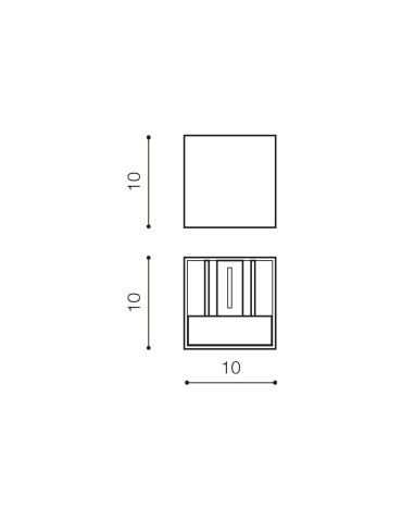 Azzardo GAMBINO 4000K WH Lampa Ścienna/Kinkiet IP54 Biały AZ4472 - produkt 2