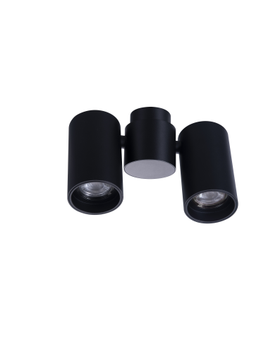 Azzardo MAKALU 2 BK Lampa Natynkowa Czarny AZ4212