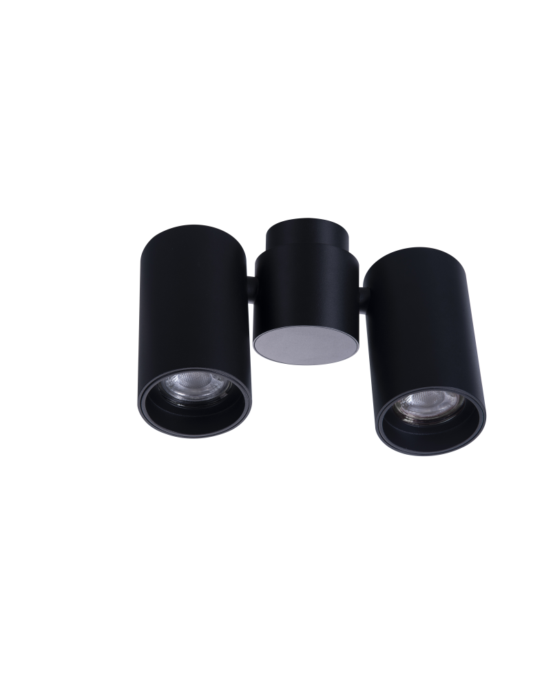 Azzardo MAKALU 2 BK Lampa Natynkowa Czarny AZ4212