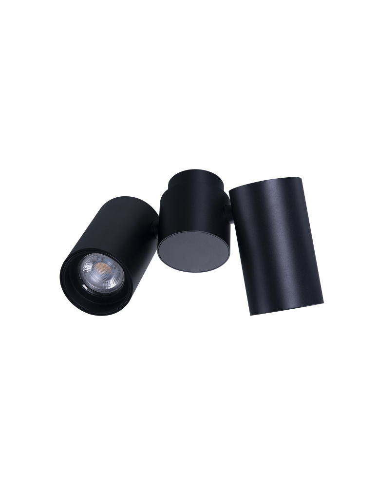 Azzardo MAKALU 2 BK Lampa Natynkowa Czarny AZ4212