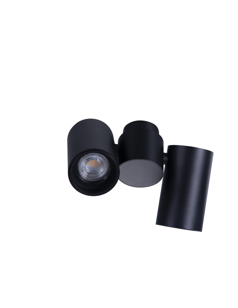 Azzardo MAKALU 2 BK Lampa Natynkowa Czarny AZ4212