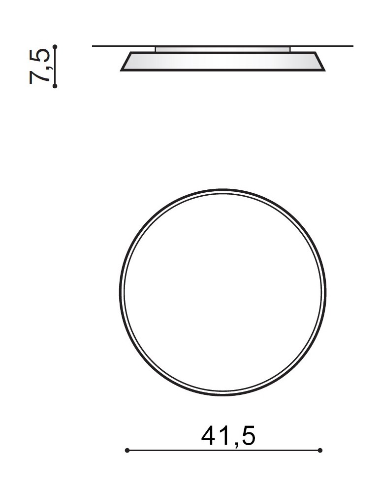 Plafony okrągłe - Azzardo CORTONA 41 4000K GREY 1xLED Sufitowa Szary AZ2733 - product kolory-swiatla.pl 2