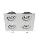 Lampy podtynkowe kwadratowe - Zuma Line CHUCK DL4 SQUARE 4xGU10 Biały 20069-WH - product 1