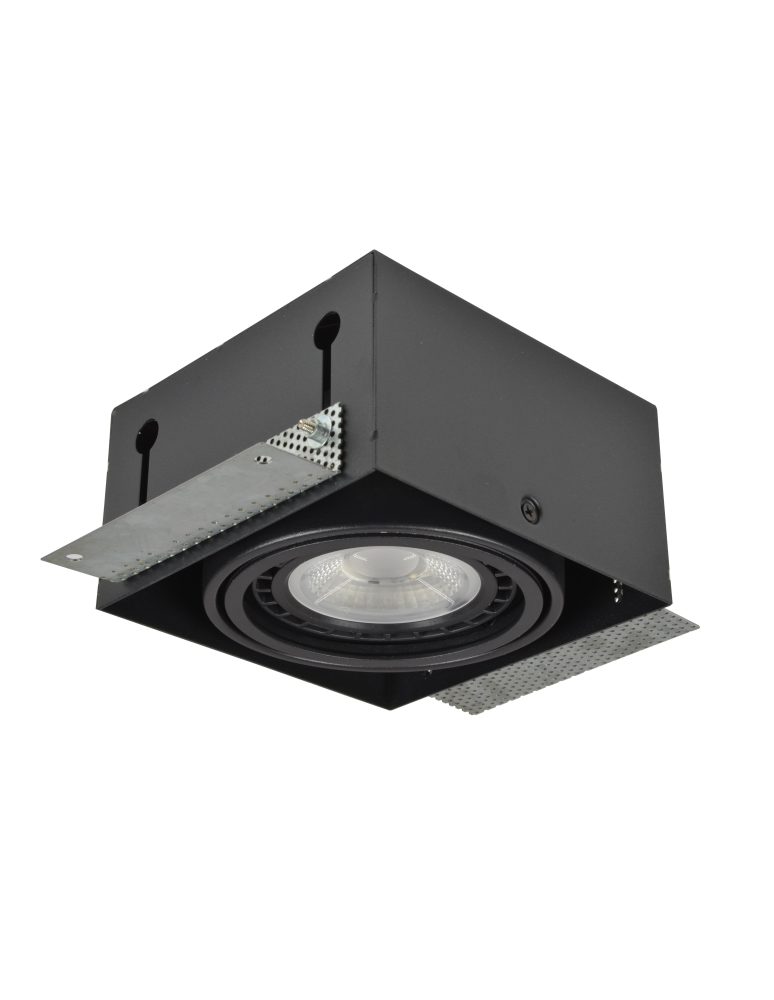 Lampy podtynkowe bezramkowe - trimless - Azzardo NOVA GIPS BLACK/BLACK 1xES111 Wpuszczana Czarny AZ2872 - product kolory-swiatla.pl 2