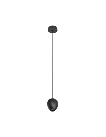 Azzardo OVUM 1 PENDANT BLACK 1xLED Wisząca Czarny AZ3095