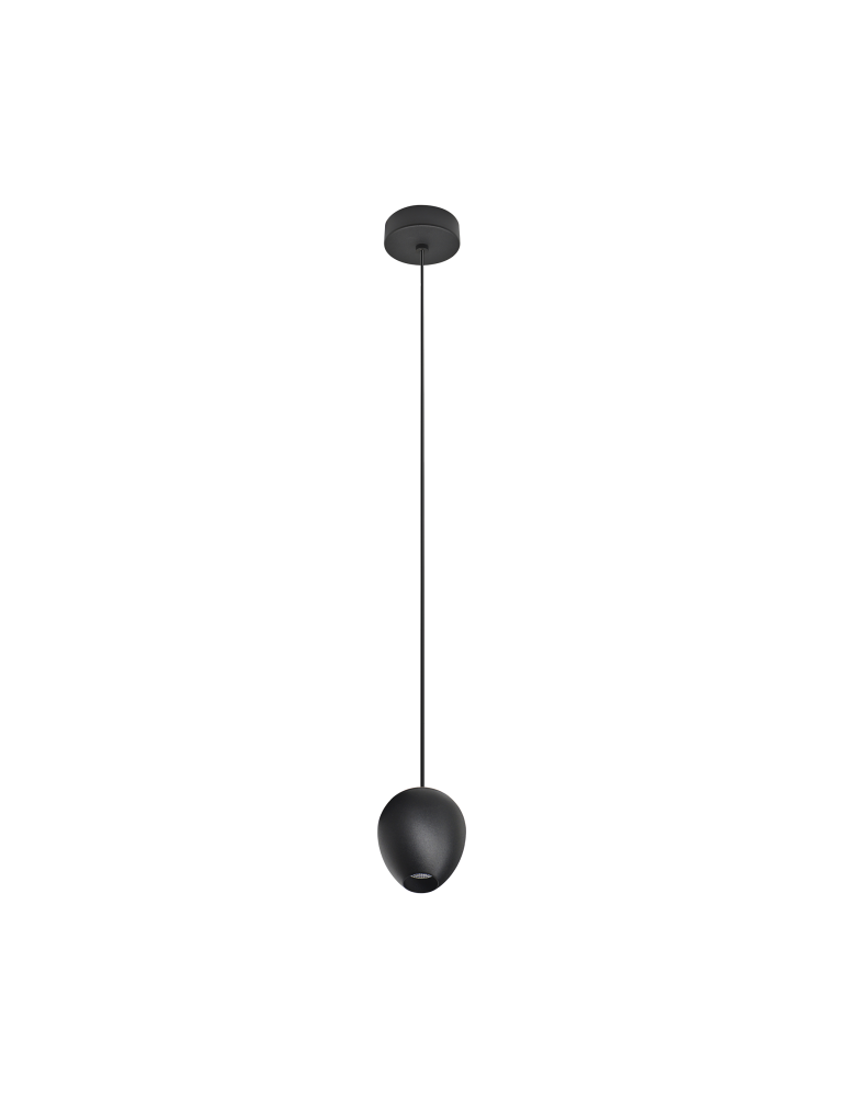 Azzardo OVUM 1 PENDANT BLACK 1xLED Wisząca Czarny AZ3095