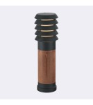 Lampy ogrodowe stojące - Norlys Alta 49cm 1xE27 IP65 drewno malowane/Czarny Stojąca 1450B - product 1