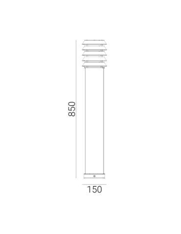 Norlys Alta 85cm 1xE27 IP65 drewno malowane/ocynk ogniowy Stojąca1440GA - produkt 2