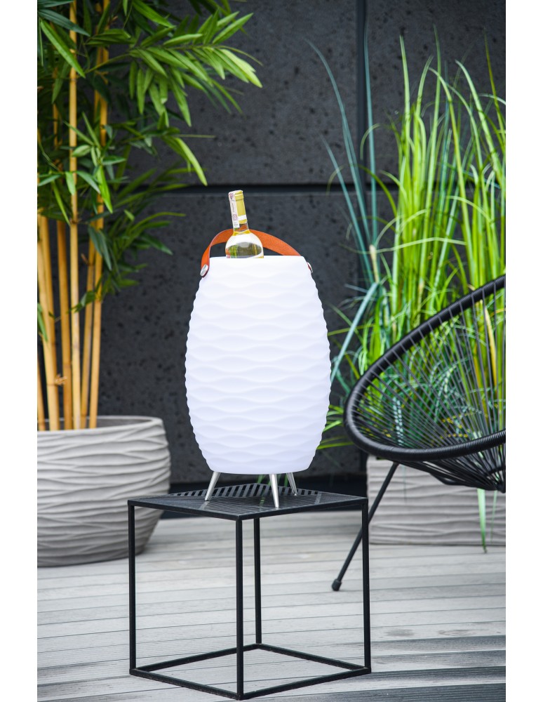 Głośniki z oświetleniem - Azzardo BOOMBOX BUCKET Głośnik IP44 Biały AZ4665 - product kolory-swiatla.pl 2