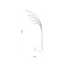 Lampy podłogowe regulowane - Azzardo PALP MATT WHITE Lampa Podłogowa Biały Mat AZ2622 - product 2