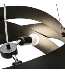 Lampy wiszące czarne - Zuma Line Lampa wisząca TORNADO 50 cm czarna/black 1118 - produkt 3