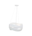 Lampy wiszące nowoczesne - Zuma Line Lampa wisząca TORNADO 50 cm biała/white 1117 - produkt 1