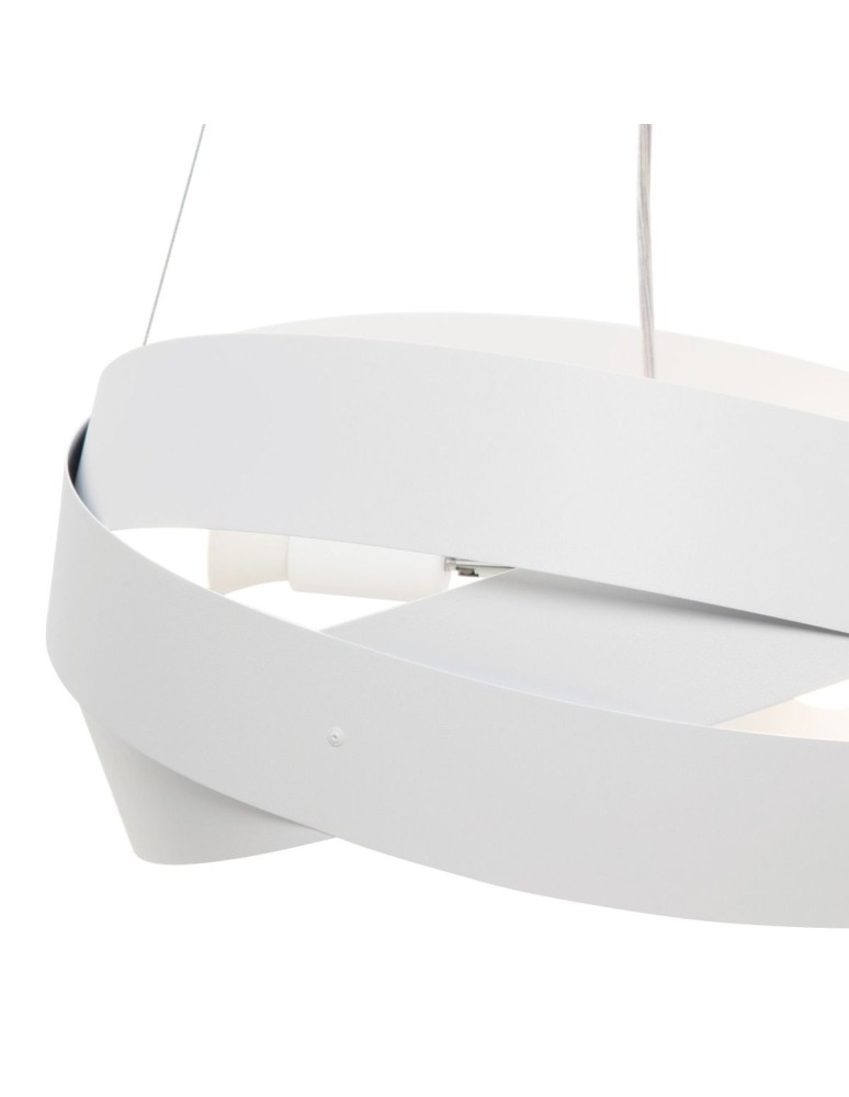 Zuma Line Lampa wisząca TORNADO 50 cm biała/white 1117