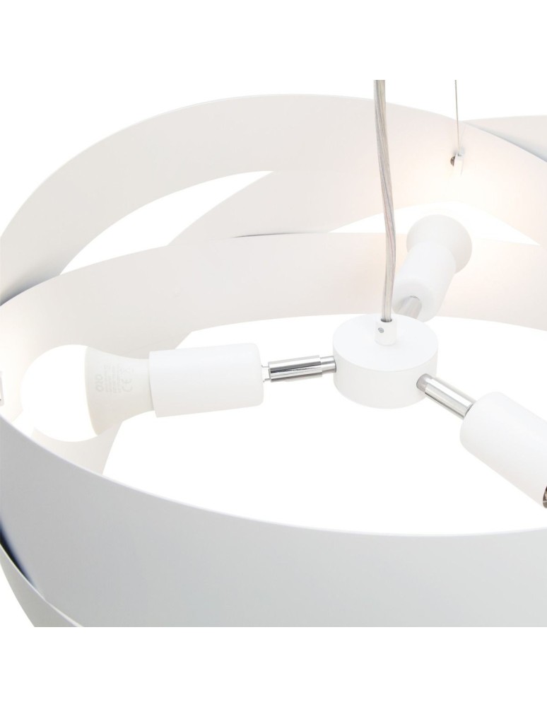 Zuma Line Lampa wisząca TORNADO 50 cm biała/white 1117