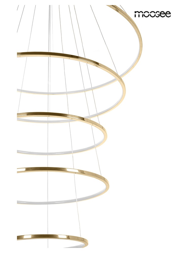 MOOSEE lampa wisząca RING SLIM L złota (MSE1501100163) MOOSEE lampa wisząca RING SLIM L złota (MSE1501100163)