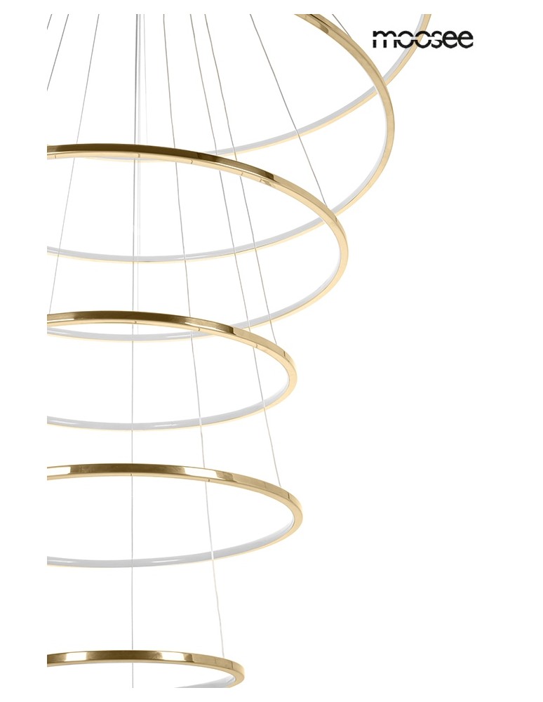 MOOSEE lampa wisząca RING SLIM XL złota (MSE1501100164) MOOSEE lampa wisząca RING SLIM XL złota (MSE1501100164)
