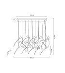 MOOSEE lampa wisząca TULIPPE 14 LINE złota (MSE1501100169) MOOSEE lampa wisząca TULIPPE 14 LINE złota (MSE1501100169)