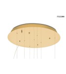 MOOSEE lampa wisząca TULIPPE 7 DISC złota (MSE1501100170) MOOSEE lampa wisząca TULIPPE 7 DISC złota (MSE1501100170)