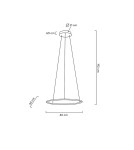 MOOSEE lampa wisząca RING SLIM 40 złota (MSE1501100155) MOOSEE lampa wisząca RING SLIM 40 złota (MSE1501100155)