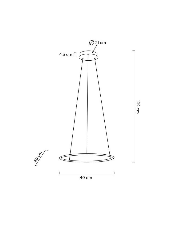 MOOSEE lampa wisząca RING SLIM 40 złota (MSE1501100155) MOOSEE lampa wisząca RING SLIM 40 złota (MSE1501100155)