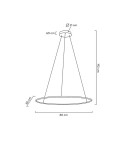 MOOSEE lampa wisząca RING SLIM 80 złota (MSE1501100157) MOOSEE lampa wisząca RING SLIM 80 złota (MSE1501100157)