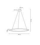 MOOSEE lampa wisząca RING SLIM 100 złota (MSE1501100158) MOOSEE lampa wisząca RING SLIM 100 złota (MSE1501100158)