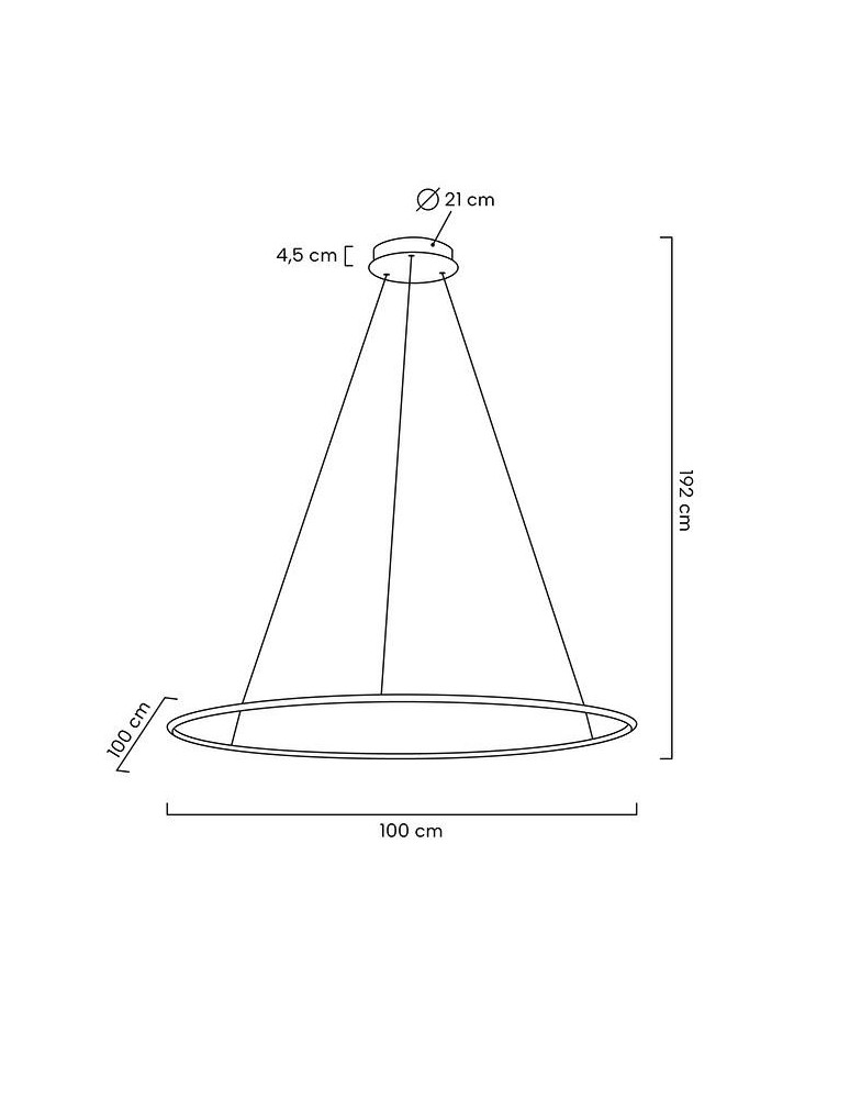 MOOSEE lampa wisząca RING SLIM 100 złota (MSE1501100158) MOOSEE lampa wisząca RING SLIM 100 złota (MSE1501100158)