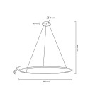 MOOSEE lampa wisząca RING SLIM 120 złota (MSE1501100159) MOOSEE lampa wisząca RING SLIM 120 złota (MSE1501100159)