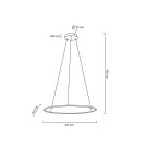 MOOSEE lampa wisząca RING SLIM 60 złota (MSE1501100156) MOOSEE lampa wisząca RING SLIM 60 złota (MSE1501100156)