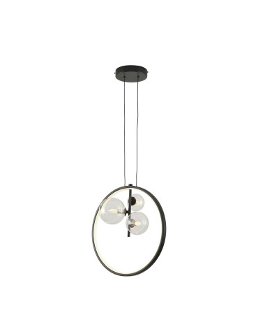 Step into Design Lampa wisząca ORION RING LED czarny 40cm DN1504