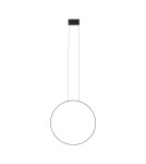 Lampy wiszące okręgi - Nowodvorski CIRCOLO LED M  Sufitowa Wisząca Max moc 21W LED 3000K Czarny 10811 - product 5