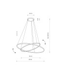 Nowodvorski CIRCOLO LED Sufitowa Wisząca Max moc 35W LED 4000K Czarny 10864 Nowodvorski CIRCOLO LED Sufitowa Wisząca Max moc 35W LED 4000K Czarny 10864