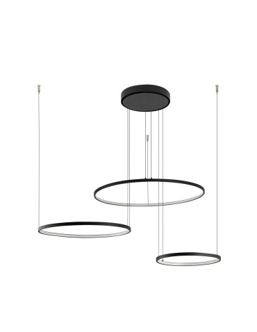 Nowodvorski CIRCOLO LED  Sufitowa Wisząca Max moc 45W LED 4000K Czarny 10867