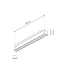Milagro MAGNETIC TRACK 18W LED 3000K ML8926 Milagro MAGNETIC TRACK 18W LED 3000K ML8926