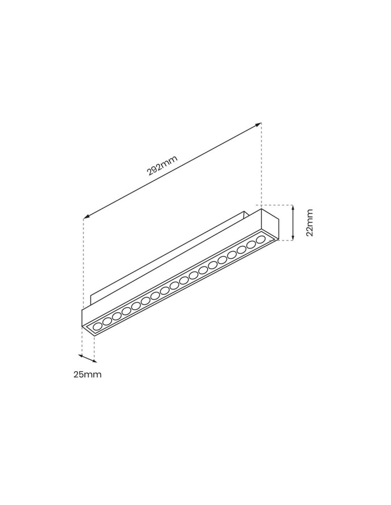 Milagro MAGNETIC TRACK 18W LED 3000K ML8926 Milagro MAGNETIC TRACK 18W LED 3000K ML8926