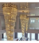 Lampy wiszące glamour - Milagro Żyrandol LUXURIA 300cm 41xE14 ML8885 - product 6