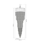 Lampy wiszące glamour - Milagro Żyrandol LUXURIA 300cm 41xE14 ML8885 - product 7