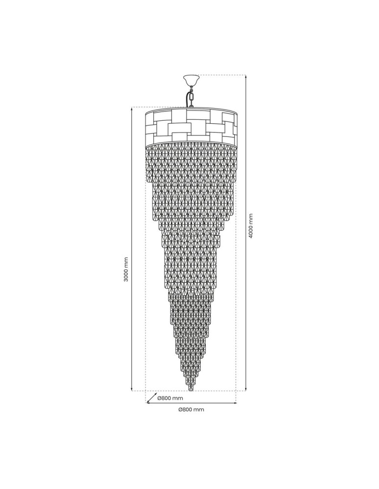 Milagro Żyrandol LUXURIA 300cm 41xE14 ML8885