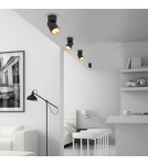 Lampy sufitowe regulowane - spoty - Milagro Spot Andy 1xGU10 Czarny + Złoty ML9933 - product 3