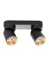 Milagro Lampa Sufitowa Andy 2xGU10 Czarny + Złoty ML9935
