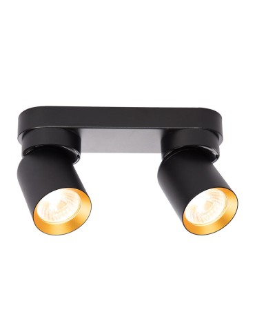 Milagro Lampa Sufitowa Andy 2xGU10 Czarny + Złoty ML9935 - produkt 2