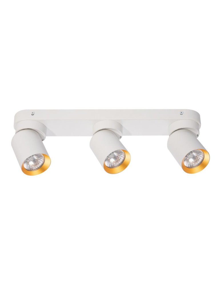Milagro Lampa Sufitowa Andy 3xGU10 Biały + Złoty ML9936