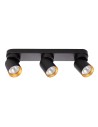 Milagro Lampa Sufitowa Andy 3xGU10 Czarny + Złoty ML9937