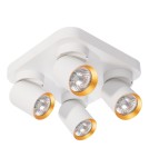 Milagro Lampa Sufitowa Andy 4xGU10 Kwadrat Biały + Złoty ML9940 Milagro Lampa Sufitowa Andy 4xGU10 Kwadrat Biały + Złoty ML9940